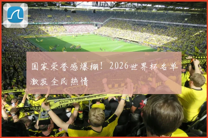 国家荣誉感爆棚!2026世界杯名单激发全民热情